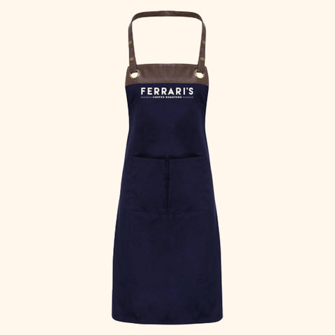 Ferrari’s Coffee Barista Apron, Royal blue