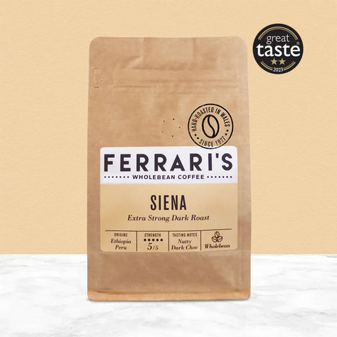 Ferrari's Siena Blend Extra Strong Dark Roast, 250g, wholebean