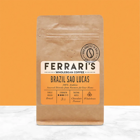 Brazil Sao Lucas 100% Arabica Single Origin Premium Coffee, 200g, Wholebean