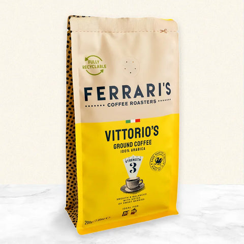 Vittorio's, 100% Arabica, Smooth and Balanced, 200 g, medium grind