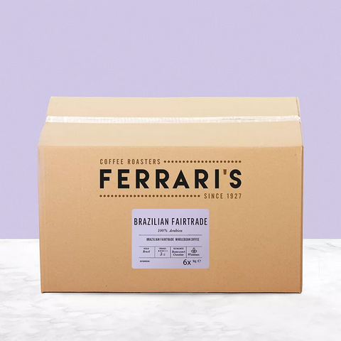 Ferrari's Coffee Brazilian Fairtrade,6x1kg, wholebean