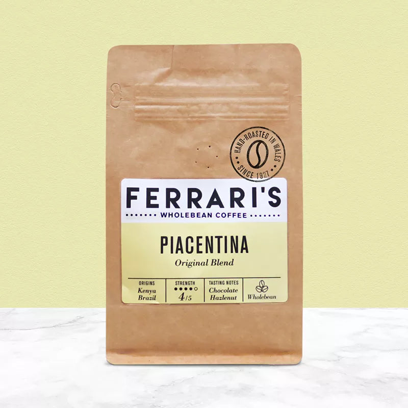 Ferrari's Coffee House Roast Blend Piacentina, 250 g, wholebean and ground coffee
